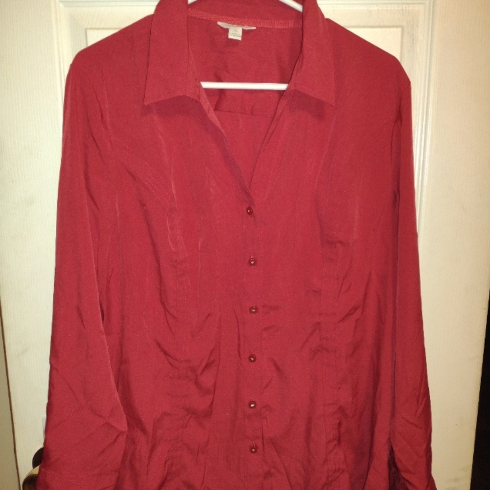 Women's Long sleeve button down Sz XL